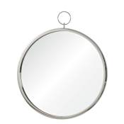 Ren Wil Porto Mirror 23-1/2" W x 30" H Circular Framed Bathroom Mirror Chrome