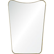 Ren Wil Tufa 20" W x 28" H Rectangular Metal Framed Accent Mirror Gold