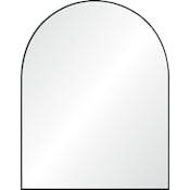 Ren Wil Lamia 40" W x 50" H Arched Accent Mirror Matte Black