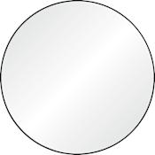 Ren Wil Sami 48" Diameter Circular Accent Mirror Matte Black