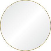 Ren Wil Fragoso 48" Diameter Circular Accent Mirror Gold