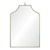 Ren Wil Calliope 30" W x 45" H Specialty Framed Accent Mirror Antique Brushed Brass