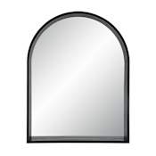 Ren Wil Cove 36" W x 46" H Arched Wood Framed Accent Mirror Matte Black