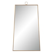 Ren Wil Ariadne 24" W x 42-1/2" H Rectangular Steel Framed Accent Mirror Burnished Brass