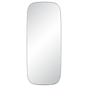 Ren Wil Almandine 30" W x 72" H Rectangular Framed Accent Mirror Matte Black