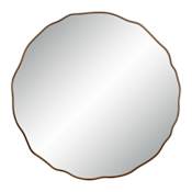 Ren Wil Bern 40" Diameter Specialty Framed Accent Mirror Dark Antique Brushed Brass