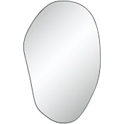 Ren Wil Gela 23"W x 36"H Specialty Flat Iron Framed Accent Mirror Matte Black