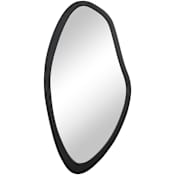 Ren Wil Trani 19-3/4"W x 40"H Specialty Flat Wood Framed Accent Mirror Matte Black