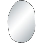 Ren Wil Messini 20"W x 30"H Specialty Flat Iron Framed and Wall Mount Accent Mirror Matte Black