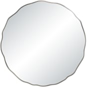 Ren Wil Knox 40" Diameter Circular Flat Iron Framed and Wall Mount Accent Mirror Antique Nickel