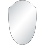 Ren Wil Ryker 26"W x 40"H Arched Flat Iron Framed and Wall Mount Accent Mirror Matte Black