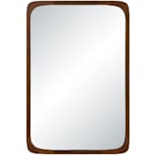 Ren Wil Sisley 24"W x 36"H Rectangular Flat Wood Framed and Wall Mount Accent Mirror Walnut