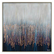 Ren Wil Flynn 50" x 50" Framed Abstract Painting on Canvas Silver