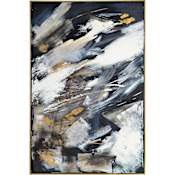 Ren Wil Westmount 60" x 40" Framed Abstract Painting Gold