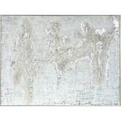 Ren Wil Devonshire 48" x 36" Framed Abstract Painting Silver