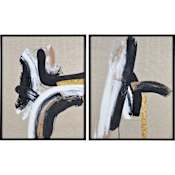 Ren Wil Ilya 50" x 40" Framed Abstract Painting - Set of 2 Black