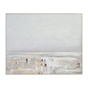 Ren Wil Lynx 40" x 50" Framed Abstract Painting Grey