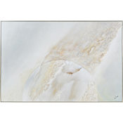 Ren Wil Dimona 60" x 40" Framed Abstract Painting Off White