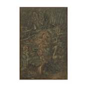 Ren Wil Beatrix 40" Wide Canvas Wall Art Light / Dark Brown