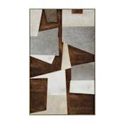 Ren Wil Cannella 40" Wide Canvas Wall Art Brown / Gray / Ivory