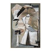 Ren Wil Pascal 40" Wide Canvas Wall Art Gray / Black / Taupe