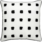 Ren Wil Rockhill Dots and Geometric Polyester Covered and Filled Accent Pillow White / Black