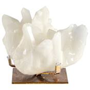 Ren Wil Broomfield 8 5/8" Tall Polyresin Crystal Imitation Statue White