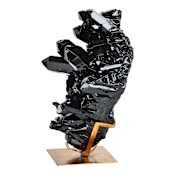 Ren Wil Burnett 17" Tall Polyresin Crystal Imitation Statue Black
