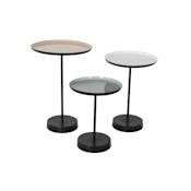 Ren Wil Stepping Stone Three Piece Iron Accent Table Set Black