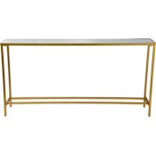 Ren Wil Havana 60" Wide Iron Table Gold Leaf