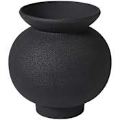 Ren Wil Cadiz 7-1/2" Wide Aluminum Vase Textured Matte Black