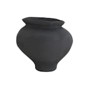 Ren Wil Elia 9.45" Tall Black Ceramic Vase Matte Black Textured