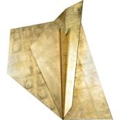 Ren Wil Leah 43" X 45" Not So Origami Frameless Wall Art Gold