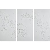 Ren Wil Beaudelaire 40" x 20" Frameless Botanical Mixed Media Print - Set of 3 White