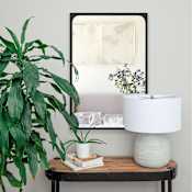 Ren Wil Sorella 24" W x 36" H Rectangular Wood Framed Bathroom Mirror Black Powder Coated