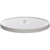 Rev-A-Shelf Value Line Polymer Single Shelf 28" Full Circle Lazy Susan - Shelf Only White