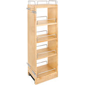 Rev-A-Shelf Wood Classics 8"W x 32"H Soft Close Upper Wall Cabinet Pull Out Organizer for 12" x 36" Cabinets Maple