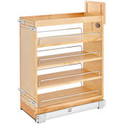 Rev-A-Shelf Wood Classics 10-1/4"W Pull Out Base Cabinet Slide Out Organizer with Soft Close Maple