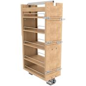 Rev-A-Shelf Wood Classics 11"W Maple Tall Cabinet Pull Out Pantry Cabinet Storage Organizer with Soft Close Maple