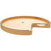 Rev-A-Shelf Craftsman 26" Diameter Kidney Shaped Single Lazy Susan with Swivel Bearing for 33" Base Corner Cabinets Maple / Black