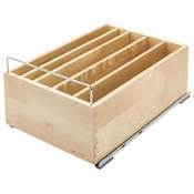 Rev-A-Shelf Wood Classics Soft Close 14-1/2"W Pull Out Base Cabinet Slide Out Drawer Casserole Dish Organizer Maple