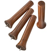 Rev-A-Shelf Wood Classics 6-1/2" Walnut Pegs for Wood Peg Boards - Pack of 4 Walnut