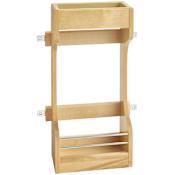 Rev-A-Shelf Wood Classics 10-1/2"W Door Mount Under Sink Base Cabinet Organizer Maple