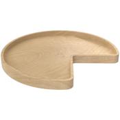Rev-A-Shelf Wood Classics Single 1 Shelf 28" Kidney Corner Lazy Susan with Swivel Bearing Base for Corner Base Cabinets Maple