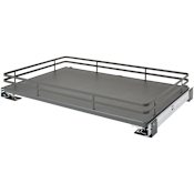 Rev-A-Shelf Contemporary 32-11/16"W Soft Close Solid Surface Pull Out Base / Lower Cabinet Basket Slide Out Organizer Shelf Orion Gray