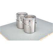 Rev-A-Shelf Wood Classics 6-1/2" Drop-In Chrome Cannisters for 4DPS Peg Boards Chrome