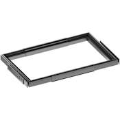 Rev-A-Shelf Edge 15-1/8" Deep Pull Out Frame with 42-1/3" Max Adjustable Width for Edge Modular Closet Systems Manganese