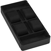 Rev-A-Shelf Edge 16-1/4" Deep 6-Compartment Jewelry Organizer with Watch Holder for 16" Depth Edge Modular Closet Systems Manganese