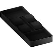 Rev-A-Shelf Edge 13-1/16" Deep 6-Compartment Jewelry Organizer with Watch Holder for 20" Depth Edge Modular Closet Systems Manganese