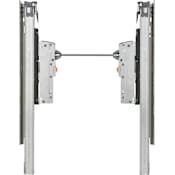 Rev-A-Shelf LEGRABOX 9" Tip On Blumotion Hardware Kit for Touch Open Pull Out Trash Cans - 15" Base Cabinets Gray
